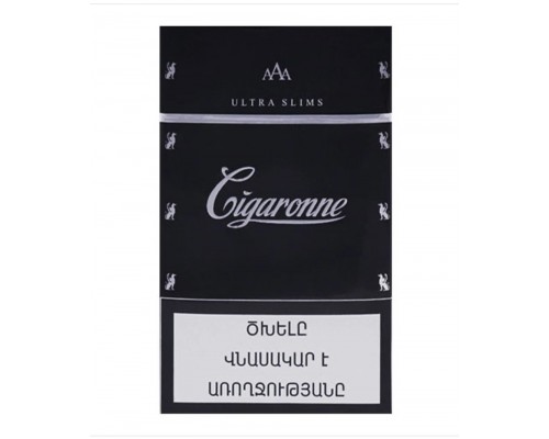 Сигареты Cigaronne Ultra Slims Black (Сигароне Ультра Слимс Черные)